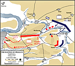 Map of the Battle of Prague - May 6, 1757 - Penetration