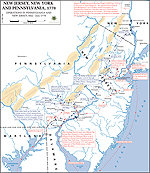 Map of the American Revolution: Operations in Pennsylvania and New Jersey, May-July 1778