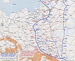 Map of WWI: Eastern Front - May 1-Sept 30, 1915: German Breakthrough in the Gorlice-Tarnw Area