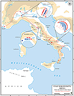 Second Punic War 218  201 BC: Hannibal's Route of Invasion