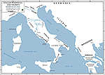 Italy 218 BC - Map