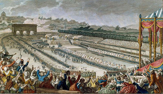 July 14, 1790: 100,000 Parisians at the Champ-de-Mars for the Festival of the Federation