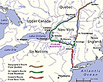 The Original Plan for the British Invasion of New York  June-October 1777 / Oriskany Battlefield