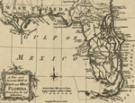 Map of the Floridas: East and West Florida 1763