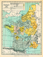 France at the accession of Louis XI, 1461.
