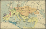 Map of Europe 450 AD
