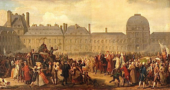General Merriment in Paris Caused by the 1783 Treaty of Versailles