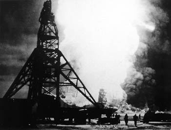 Aircraft Hindenburg in flames