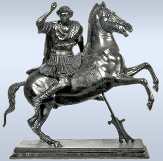 Bronze Statue of Alexander on Bucephalus
