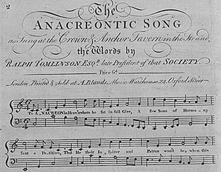 The Anacreontic Song