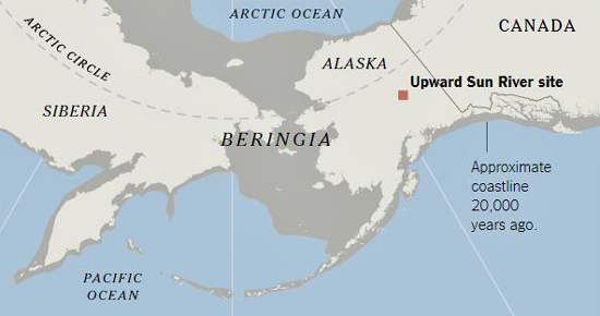 Map of Ancient Beringia