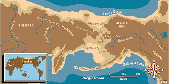 Ancient Beringia Map