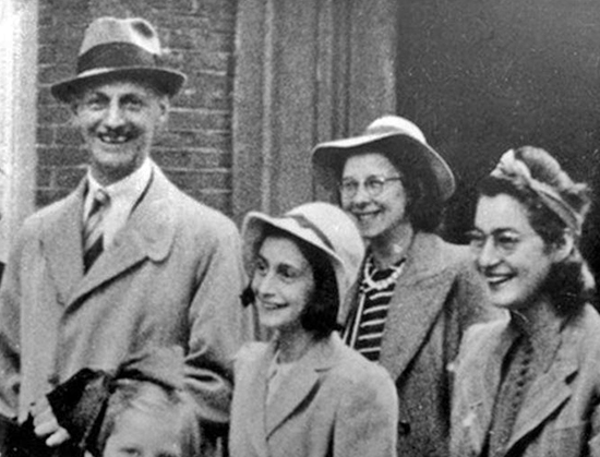 Anne Frank and her Father Otto in 1941