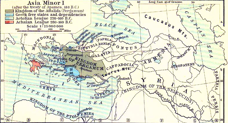 map of europe and asia minor Map Of Asia Minor 188 Bc map of europe and asia minor