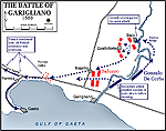 Map of the Battle of the Garigliano 1503