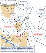 Map of the Battle of Germantown - October 4, 1777