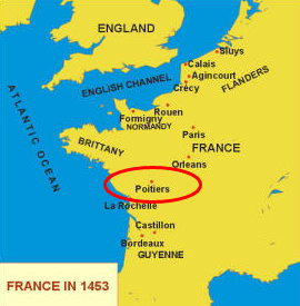 Poitiers, Map
