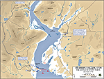 Map of the Battle of Stony Point - July 16, 1779