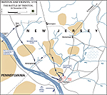 Map of the Battle of Trenton - December 26, 1776