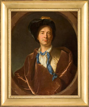 Portrait of Bernard de Fontenelle by Rigaud, Musee Fabre