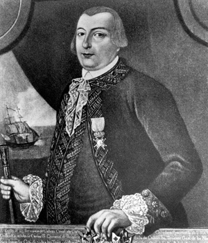 Spanish Governor of Louisiana Bernardo de Galvez, ousting the British from West Florida