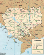 Map of Cambodia 1997