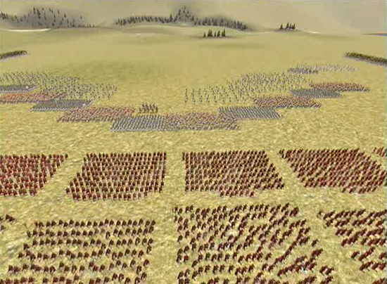 Battle Formation Cannae 216 BC