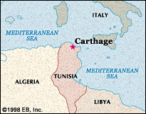 Map of Carthage