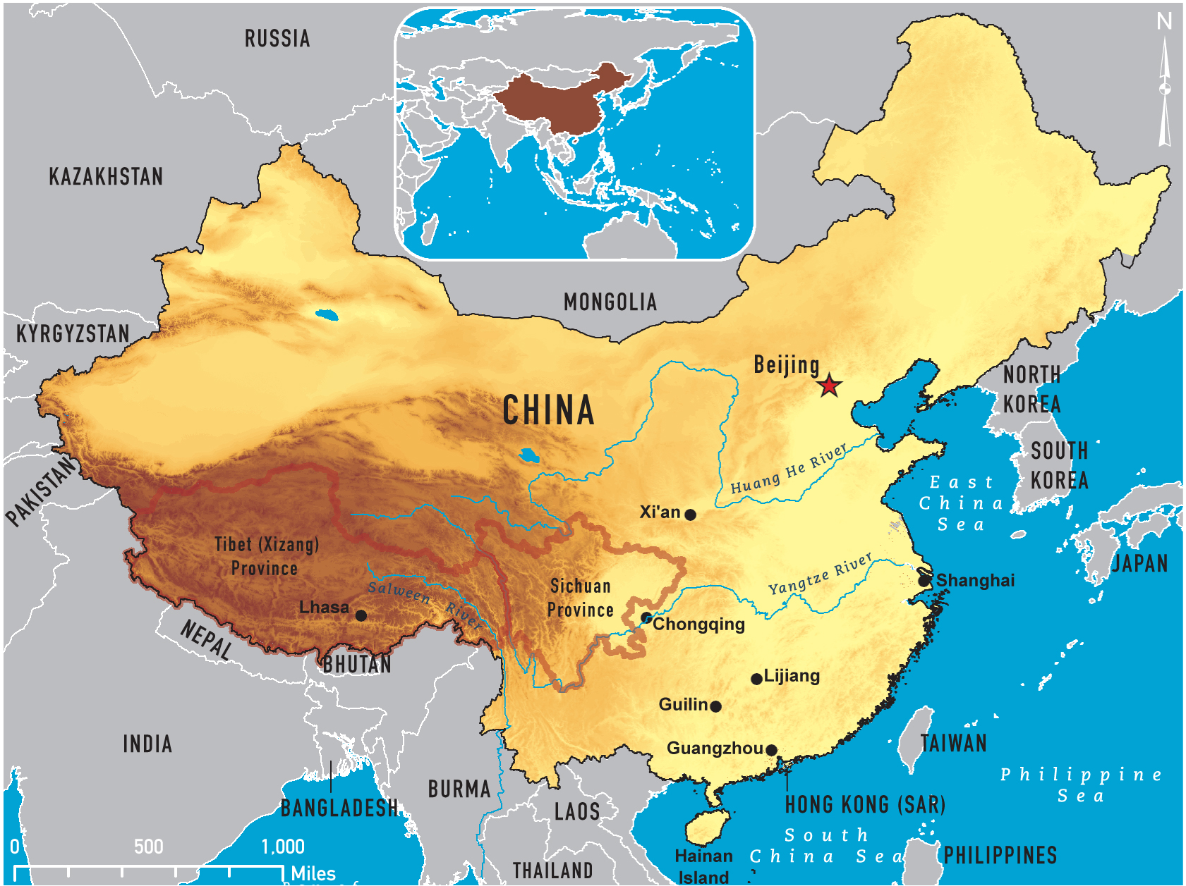 Map of China 2011