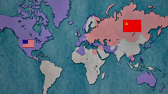 Cold War World Map