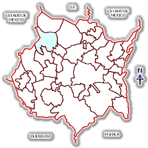 MAP OF CUERNAVACA, MORELOS, MEXICO