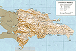 Map of Dominican Republic 1970