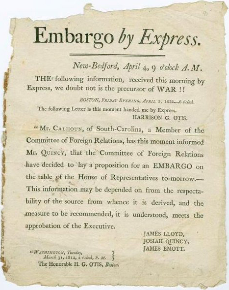 Embargo - April 4, 1812