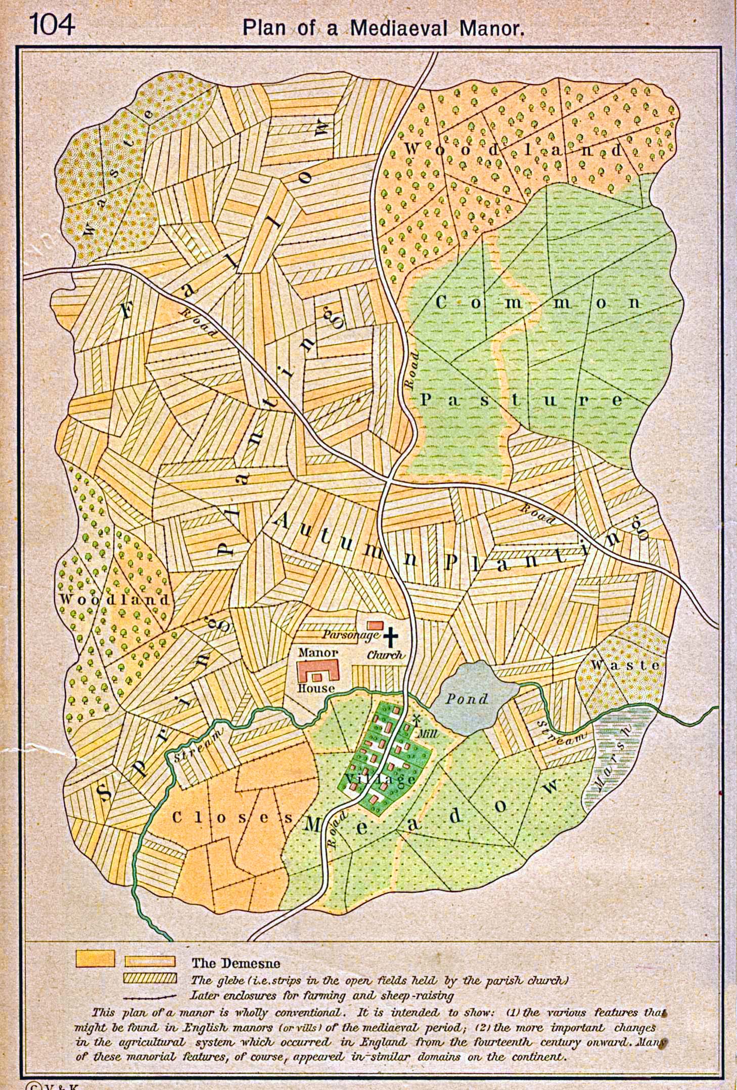 Historical Plan of a Mediaeval Manor