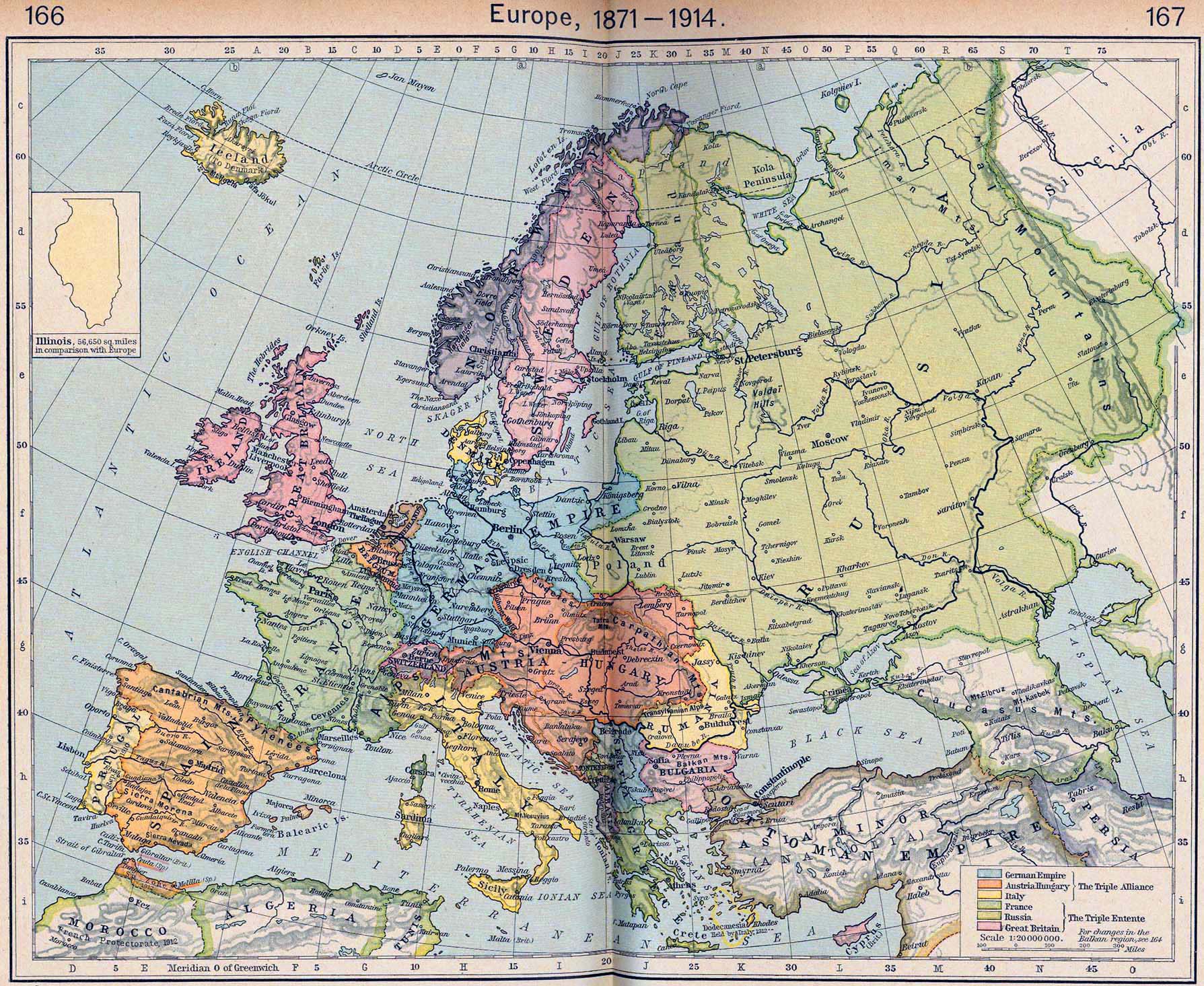 Map Of Europe Of 1914