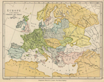 Map of Europe, 814 AD
