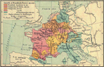 Map of Frankish Territories 481-814