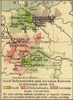 Map of Germany 1176