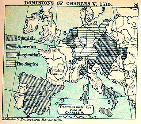 Map Of The Holy Roman Empire In 1519