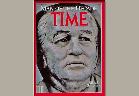 TIME'S MAN OF THE DECADE IS AWARDED THE 1990 NOBEL PEACE PRIZE