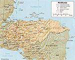 Map of Honduras 1985