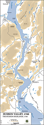 Map of the Hudson Highlands 1780