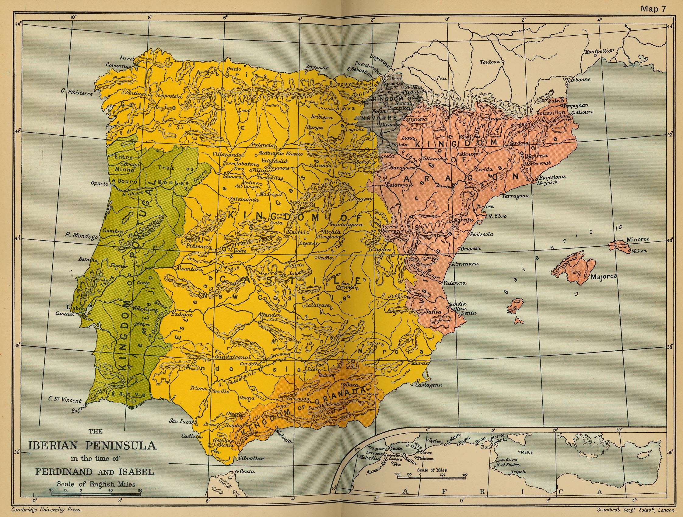 where is the iberian peninsula located on a map