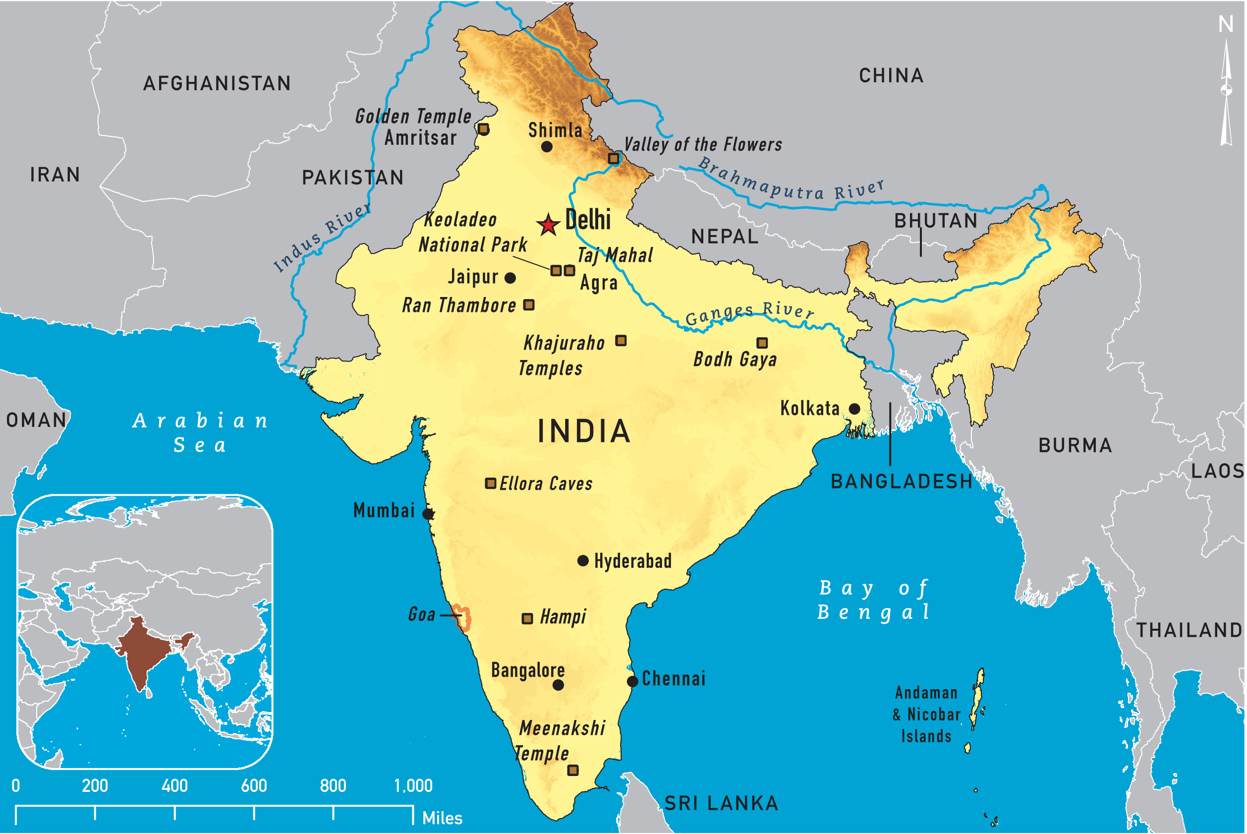 Map of India 2011