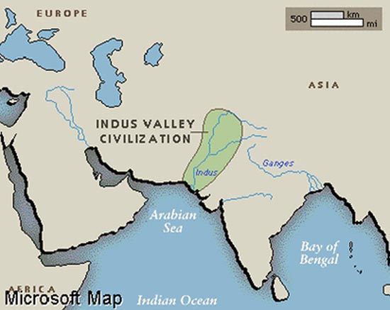 Indus Valley Civilization - Map