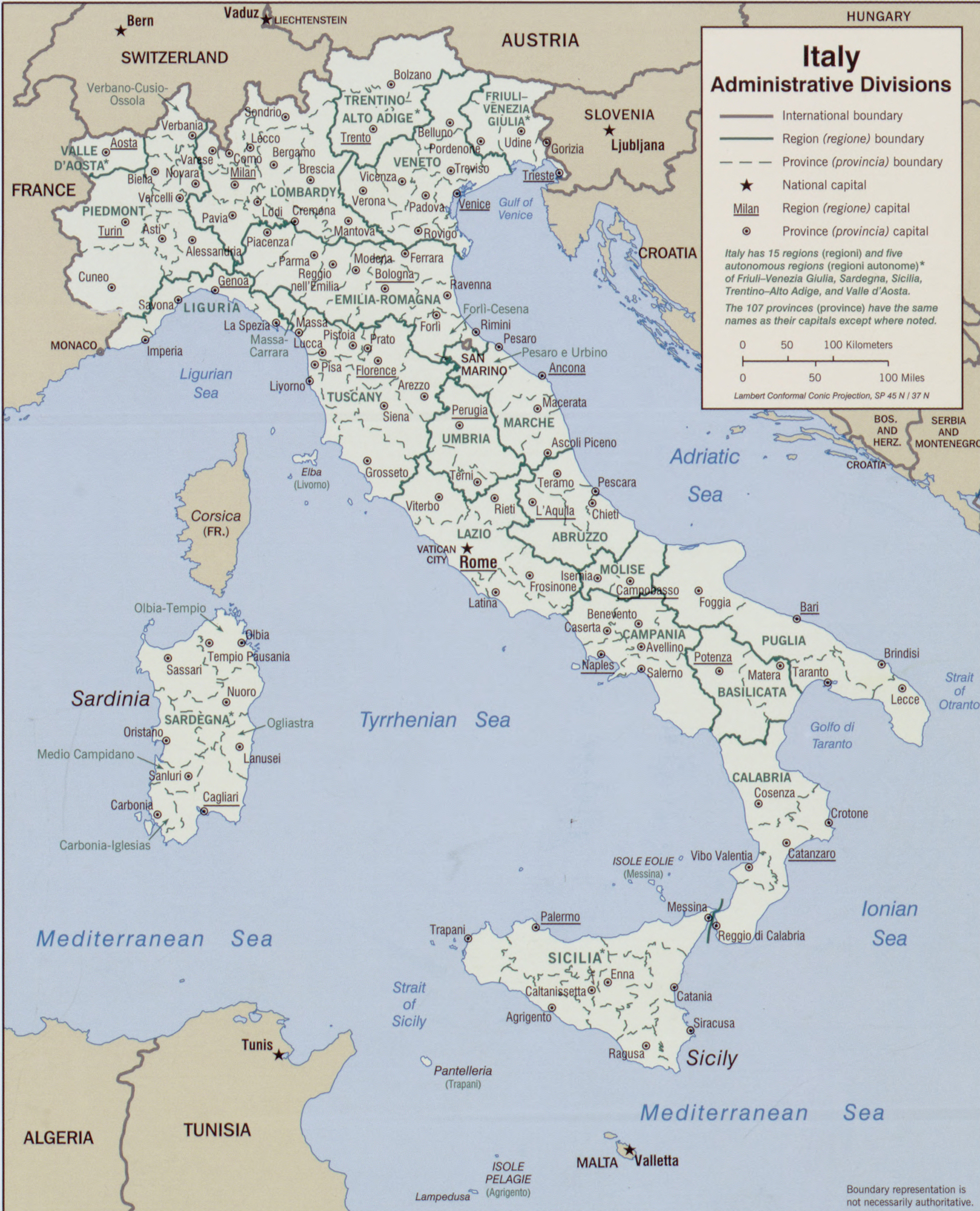Map of Italy 2006