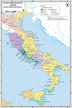 Map of Italy and Vicinity 326 BC