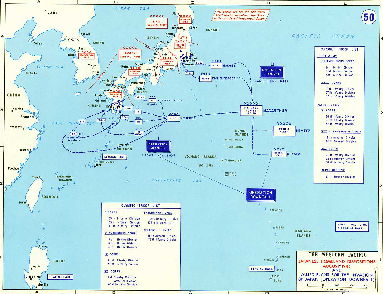 Japan Map 1945