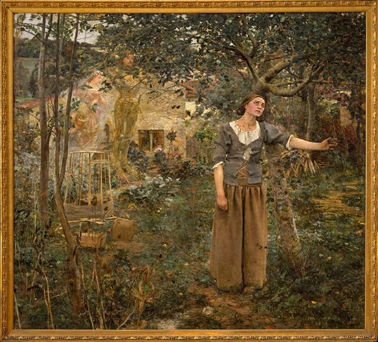 Joan of Arc Painting by Jules Bastien-Lepage, who created it in 1879. Oil on canvas. Met.