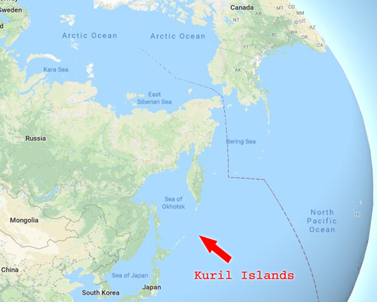 Map Location of the Kuril Islands - Google Maps